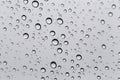 Drop of water for the background on glass car window to abstract Royalty Free Stock Photo