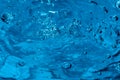 Drop of water. Blue water drop. Falling water. Water splash close-up. Rain close up Royalty Free Stock Photo