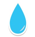 Drop, Water Drop Color Isolated Vector Icon Royalty Free Stock Photo