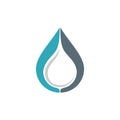 Drop Water Logo Template Illustration Design. Vector EPS 10 Royalty Free Stock Photo