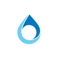 Drop Water Natural Logo Template Illustration Design. Vector EPS 10 Royalty Free Stock Photo
