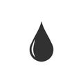 Drop Water or oil, Splash Water Icon Vector Logo Template, vector illustration isolated on white background Royalty Free Stock Photo