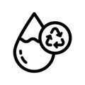 Drop water outline icon