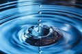 Drop of water splash blurred Royalty Free Stock Photo