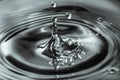 Drop of water splash blurred Royalty Free Stock Photo