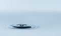 Drop on water surface close up Royalty Free Stock Photo