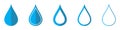 Drop of water vector icons. Vector illustration Royalty Free Stock Photo