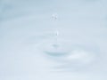 A drop of water which gives a quite and peaceful feeling Royalty Free Stock Photo