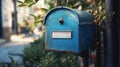 dropbox blue mailbox Royalty Free Stock Photo