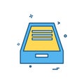 Dropbox icon design vector Royalty Free Stock Photo