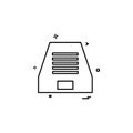 Dropbox icon design vector