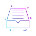 Dropbox icon design vector