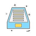 Dropbox icon design vector Royalty Free Stock Photo