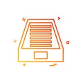 Dropbox icon design vector