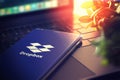 KYIV, UKRAINE-JANUARY, 2020: Dropbox on Smartphone Screen. 3D.Social Network Concept