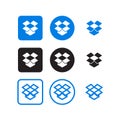 Dropbox social media icons