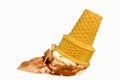 Droped Icecream Royalty Free Stock Photo