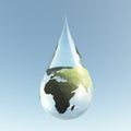 Droplet Africa Asia Royalty Free Stock Photo