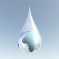 Droplet Africa Royalty Free Stock Photo