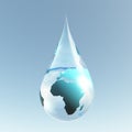 Droplet Africa Royalty Free Stock Photo