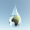 Droplet Africa Royalty Free Stock Photo