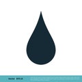 Droplet Drop Water Icon Vector Logo Template Illustration Design. Vector EPS 10 Royalty Free Stock Photo