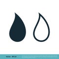 Droplet Drop Water Icon Vector Logo Template Illustration Design. Vector EPS 10 Royalty Free Stock Photo