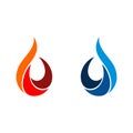Droplet Flammable Logo Template Illustration Design. Vector EPS 10 Royalty Free Stock Photo