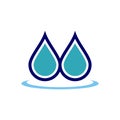 Droplet Logo Template. Drop Water Icon. Illustration Design. Vector EPS 10 Royalty Free Stock Photo