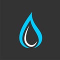 Droplet Logo Template. Drop Water Icon. Illustration Design. Vector EPS 10 Royalty Free Stock Photo