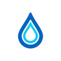 Droplet Logo Template. Drop Water Icon. Illustration Design. Vector EPS 10 Royalty Free Stock Photo