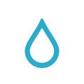 Droplet Logo Template. Drop Water Icon. Illustration Design. Vector EPS 10 Royalty Free Stock Photo