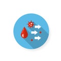 Droplet spread flat icon