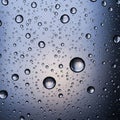 The droplets appear to be on glass, highlighting surface tensi Royalty Free Stock Photo