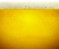Droplets on freshly poured beer Royalty Free Stock Photo