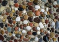 Droplets of rain on the sea pebbles. Royalty Free Stock Photo