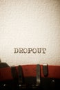 Dropout concept view Royalty Free Stock Photo