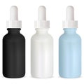 Dropper bottle. Cosmetic serum glass bottles mock