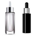 Dropper bottle. Cosmetic serum pipette bottle