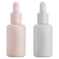 Dropper bottle isolated. Cosmetic serum eyedropper