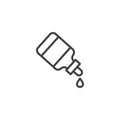 Dropper bottle outline icon Royalty Free Stock Photo