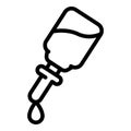 Dropper essential oils icon, outline style