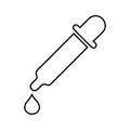 Dropper, healthcare, pipette icon. Outline vector