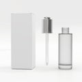 Dropper pipette bottle mockup. CBD oil dropper bottle. Serum dropper botlle.