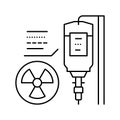 dropper radiology line icon vector illustration flat