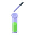 Dropper steroid icon isometric vector. Sport doping