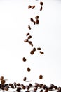 Dropping coffee beans