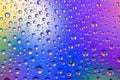 Drops background. Wet water on glass. Rain pattern texture Royalty Free Stock Photo