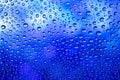 Drops background. Wet water on glass. Rain pattern texture. Royalty Free Stock Photo