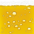 Drops in beer (vector)